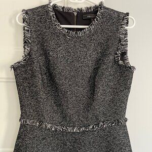 BCBGMAXAZRIA Tweed Peplum Top